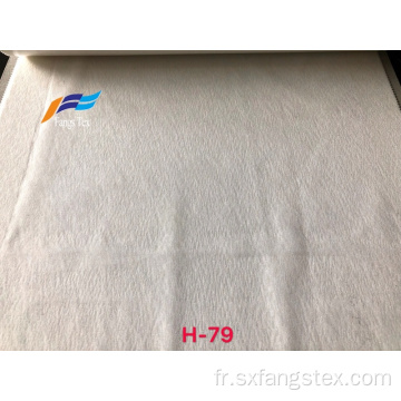 Tissu de rideau de fenêtre en voile de lin uni épais translucide